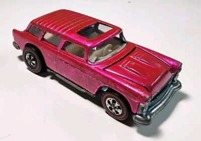 Vintage Hot Wheels Redline Hot Pink Classic Nomad 1/64 Diecast