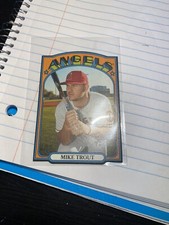 2021 Topps Heritage Mike Trout 1972 Mini Die Cut SP Black Border #72DC-2