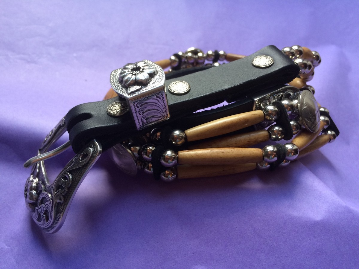Cactus Mountain 2 strand Buffalo Nickel Belt Handmade Belt by Cactus Mountain Designs! Authentic Buffalo  main image 3