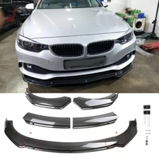 For BMW 4 Series F32 F33 F36 Carbon Fiber Style Front Bumper Splitter Spoiler
