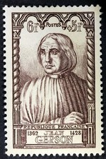 FRANCE CELEBRITES  JEAN DE GERSON   TIMBRE NEUF N° 769 **  MNH 1946  B4