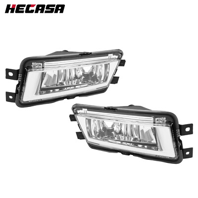 HECASA Pair Fog Lights For Volkswagen Passat 2012-2015 Driver & Passenger Side