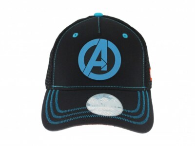 Offizieller Avengers Marvel Hut schwarz-blau Logo verstellbar 58 cm