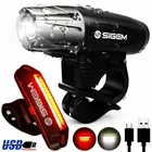 Luz LED Recargable Para Bicicleta Luz de Faro Frontal más Luz Trasera