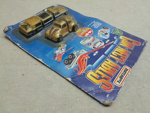 VINTAGE MATCHBOX 1989 CONNECTABLES BLISTER MOC! - Foto 5 di 5