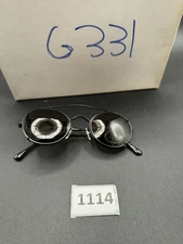 Vintage Revolution Eyeglass Frame Clip On Black Aviator