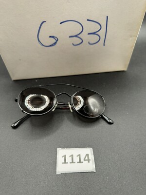 Vintage Revolution Eyeglass Frame Clip On Black Aviator