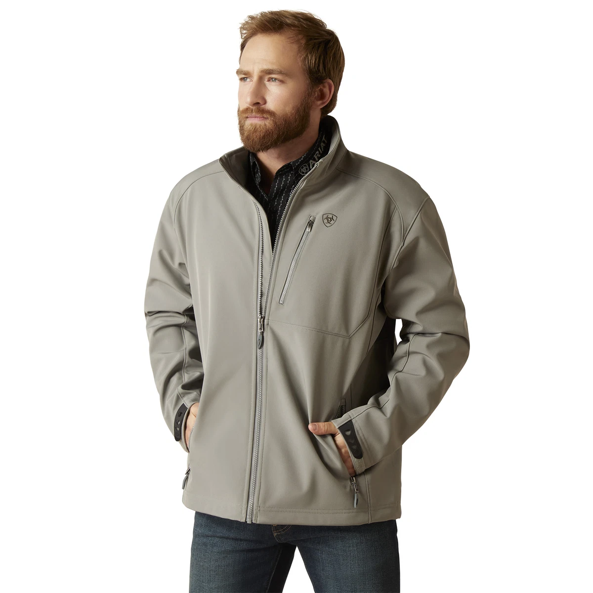 Ariat Men s Logo 2.0 Jetty Grey Softshell Jacket 10046729