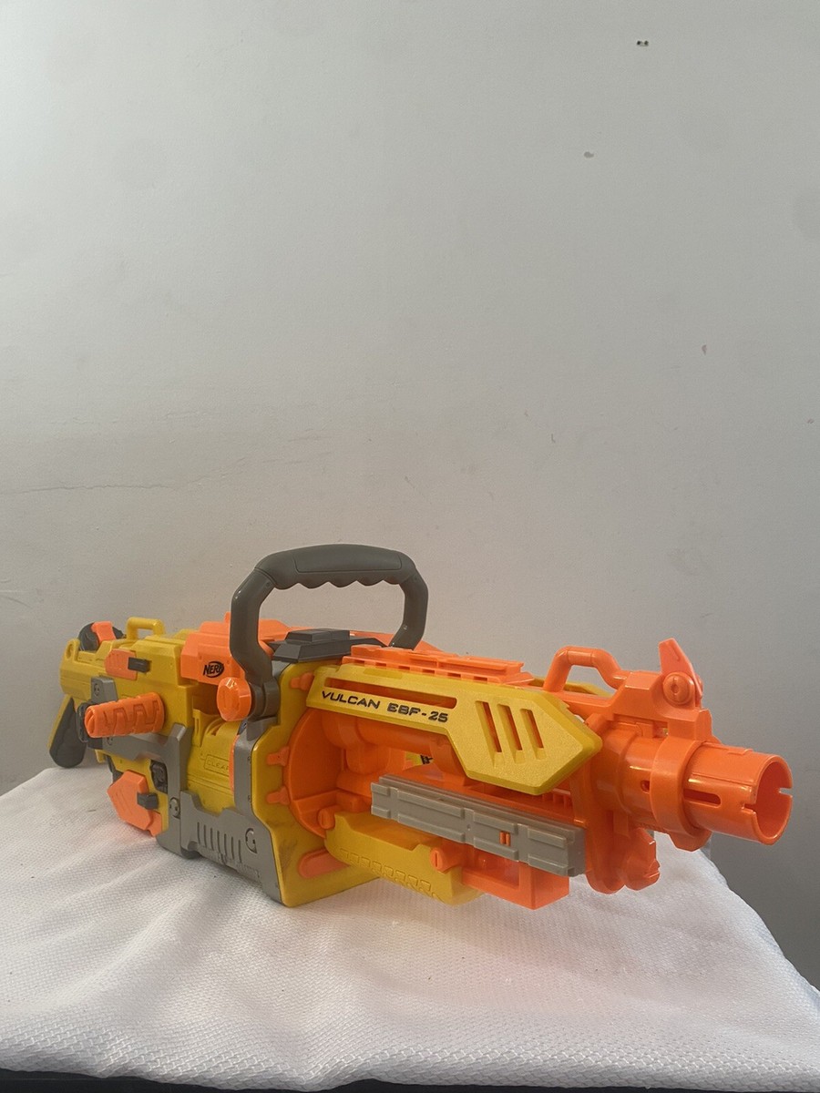 NERF Vulcan EBF-25 Blaster N-Strike No Ammo Belt/Tripod | eBay