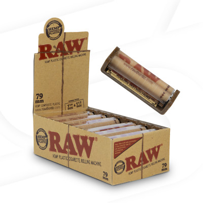RAW Classic Hemp Plastic Roller Adjustable Rolling Machine 79mm | 12 Units