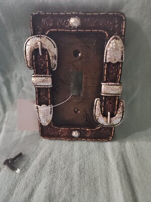  Western Belt Buckle Plate Electric SwitchCover Rustic Decor 