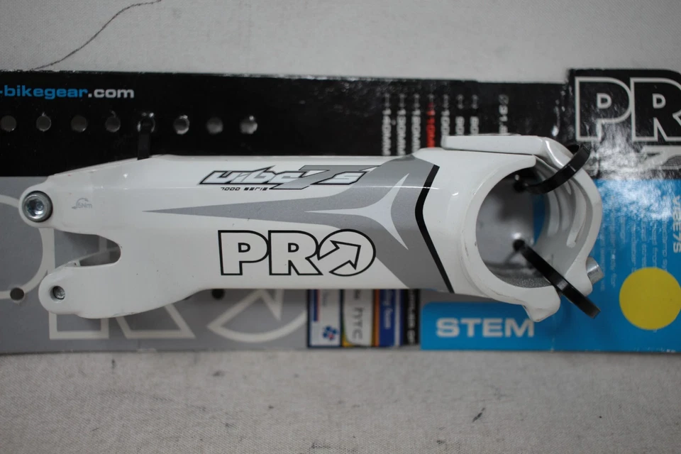 NEW Shimano Pro Vibe 7S 110mm -10° 31.8ø Alloy Road CX Bike Bicycle Stem WHITE - Image 2 of 4