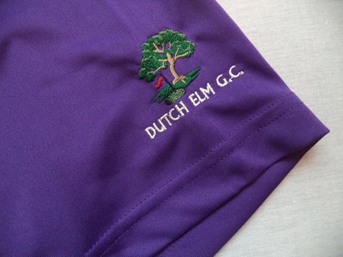 Mens PAGE & TUTTLE golf polo shirt sz L sports pro Dutch Elm G. C. Maine NWT - Picture 2 of 2