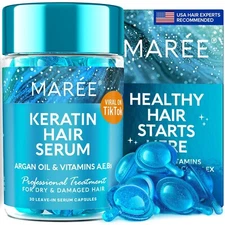 MAREE Hair Styling Serum for Frizzy & Dry Hair - Keratin Styling & Moisturizi...