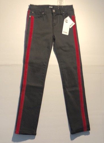 Hudson Kids Keira Red Side Stripe Skinny Jeans Size 14 NWT $59 - Picture 4 of 10