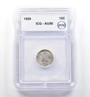 1929 Mercury Dime AU58 ICG *0311