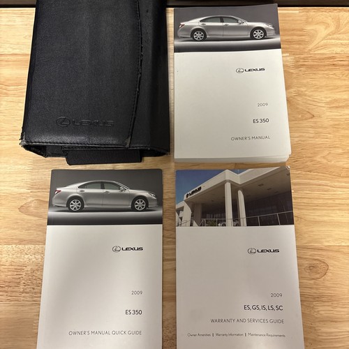 2009 Lexus ES350 Owners Manual Complete With Portfolio OEM