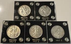 US Coins Silver, Lot Of 5, Liberty Walking Half Dollars, ‘40,’42,’46,’47,’47, VG