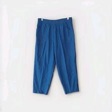 Vtg Cricket Lane Women Pant Size 18 Blue Denim American Collection USA MADE Ltwt