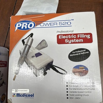 Medicool 520 Professional Electric Nail Filing System 25,000 RPM Motor