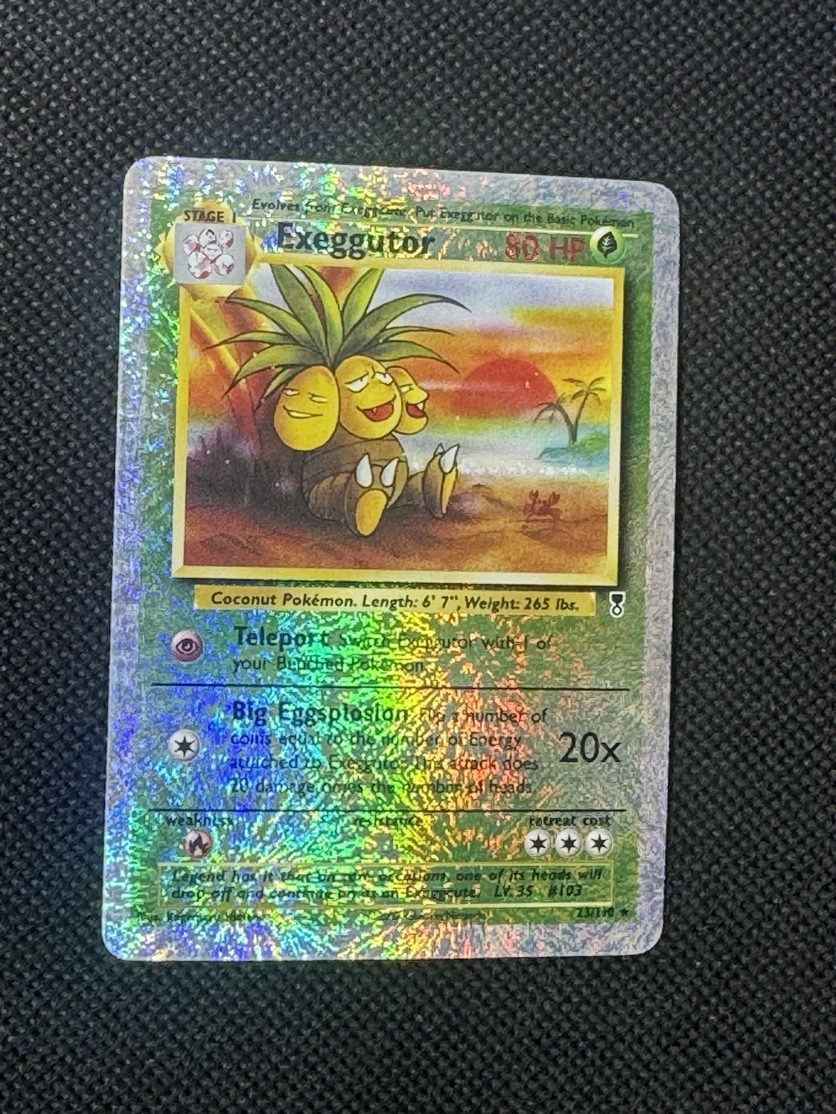 Pokémon Exeggutor TCG 23/110 Legendary Collection 2002 Reverse Holo NM Condition