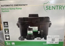 ZOELLER Basement Sentry Stbb100 Backup Sump Pump System New Free Shipping