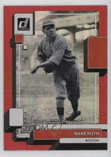 2022 Panini Donruss Variation Holo Red Babe Ruth (Throwing) #229 HOF