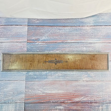 1967 Lincoln Continental Rh Rear Wood Grain Door Panel Arm Rest Trim W Emblem Oe