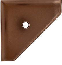 Questech 8" Corner Shower Shelf - Lugged for New Construction Bronze