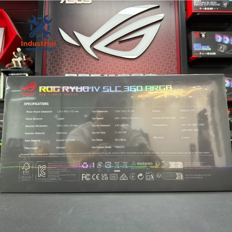 NEW ASUS ROG RYUO IV 360 ARGB AIO Liquid CPU Cooler 360mm Radiator Free shipping - Image 4 of 4