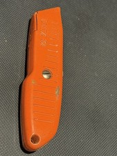 Lutz No 82 Orange Utility Knife Box Cutter Retractable - Made In USA