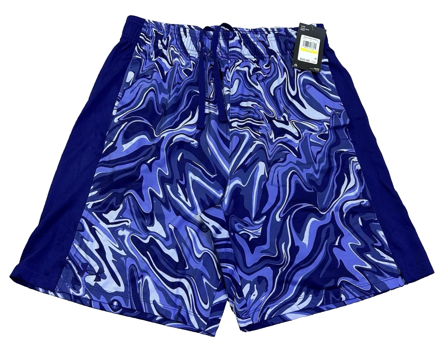 Under Armour Train Stretch Print Shorts Blue-Purple WaveSize Mens Medium 6090₽