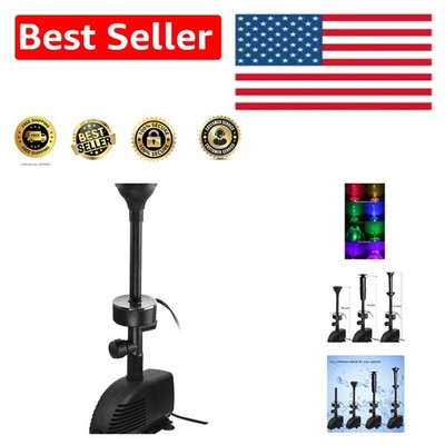 Deluxe Submersible Water Pump - 660 GPH with Inside Filter & Night Illumination