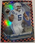 2025 Panini Prizm Football Black and Red Checker Anthony Richardson #193