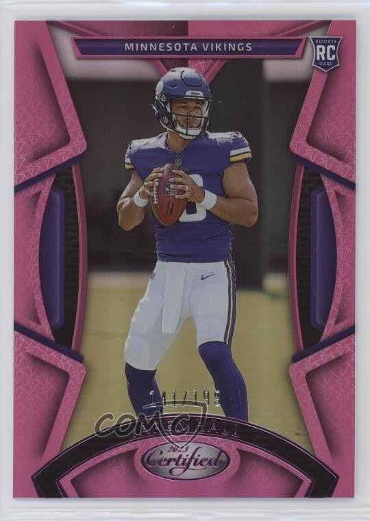 2023 Certified Rookies Mirror Pink /199 Jaren Hall #120 Rookie RC 1ja4