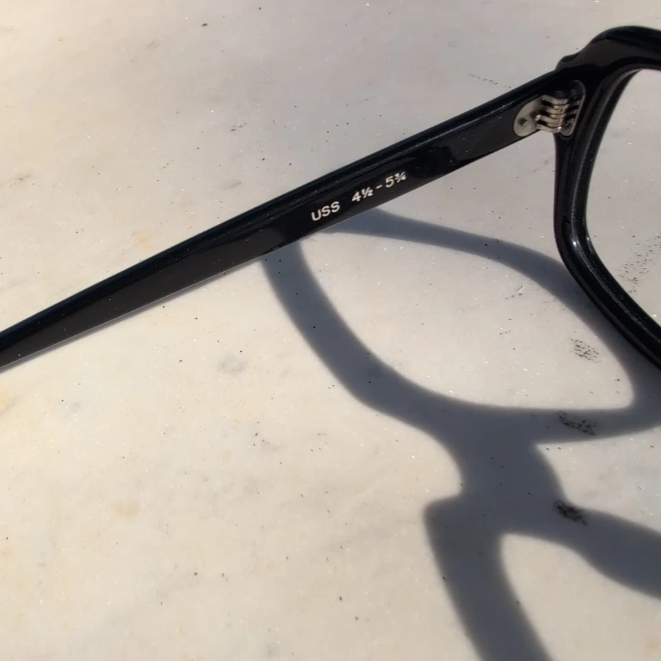 Vintage 50-60's USS GI Military Issued Black Eyeglasses Sunglasses Frames 50-22 - Image 3 of 4