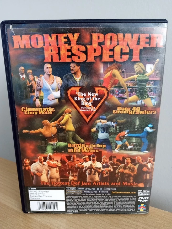 Def Jam Vendetta Black Label with Manual - DMX Method Man Redman Ludacris - Image 2 of 4