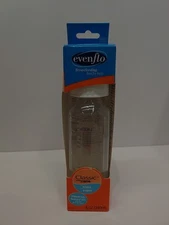 EvenFlo Classic 8 oz Glass BPA Free Baby Bottle Bottle and Nipple Cover Only