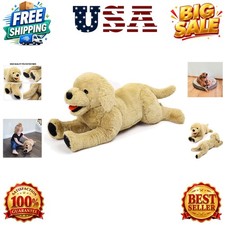 Dog Stuffed Animals Plush, 21" Soft Cuddly Golden Retriever Plush Toys, Large...