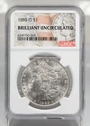 Certified 1885-O Morgan Silver Dollar NGC Brilliant Uncirculated $1