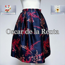 US NO Tariff Oscar de la Renta Skirt US Size 0-2 Prom Dress Silk Authentic