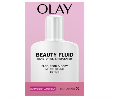 BRANDED Olay Beauty Fluid Moisturise & Replenish Face, Neck And Body Lotion 200ml