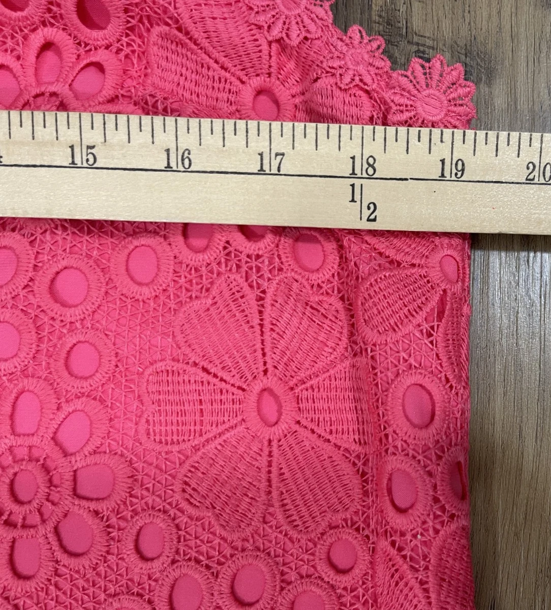 Abito Kate Spade pizzo floreale tubino Shore Thing rosa taglia 10 $348