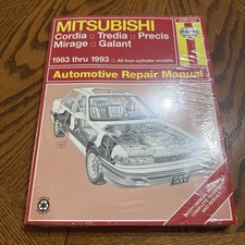 1983-1993 Mitsubishi Repair Manual Cordia Tredia Prcis Mirage Galant