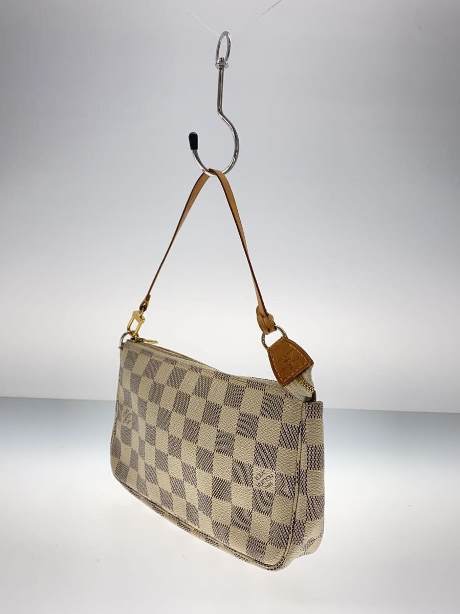 LOUIS VUITTON Pochette Accessoires Damier Azur White PVC White