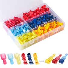 60/240pcs T-Taps Quick Splice Terminals Insulated Crimp Cable Wire Connectors
