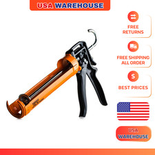 JES 10 oz. 26:1 High Thrust Caulk and Adhesive Gun Easy Caulking Tool Glue Seala