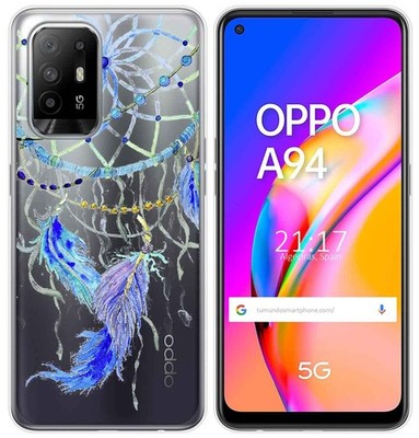Gel Transparente Hülle Für Oppo A94 5G Design Federn Zeichnungen