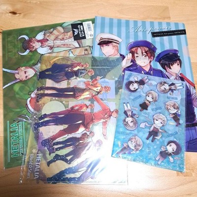Hetalia Clear File Set of 5 Axis & Allies Original Artwork Collectible