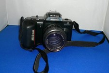 Nikon F-401 35mm SLR Camera 2.8/100mm Lens 52mm Filter B-2000 Shutter